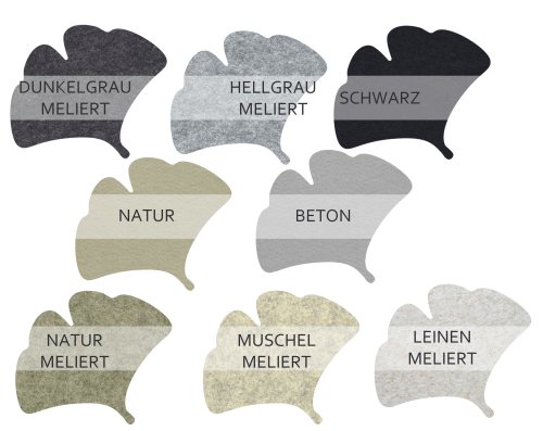 Ginkgoblatt aus filz Ginkgoblatt aus filz